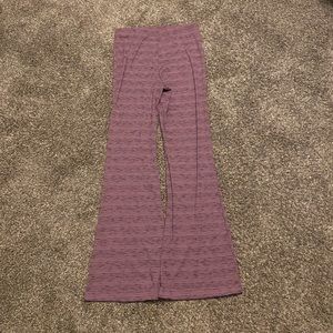 Purple Flared Leggings